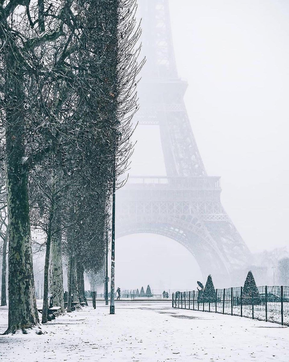 A blanket of snow in Paris ❄️