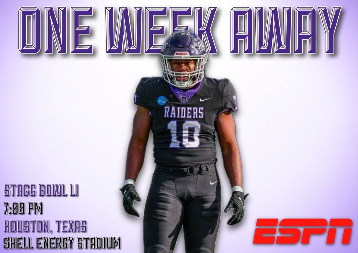 ONE WEEK AWAY.