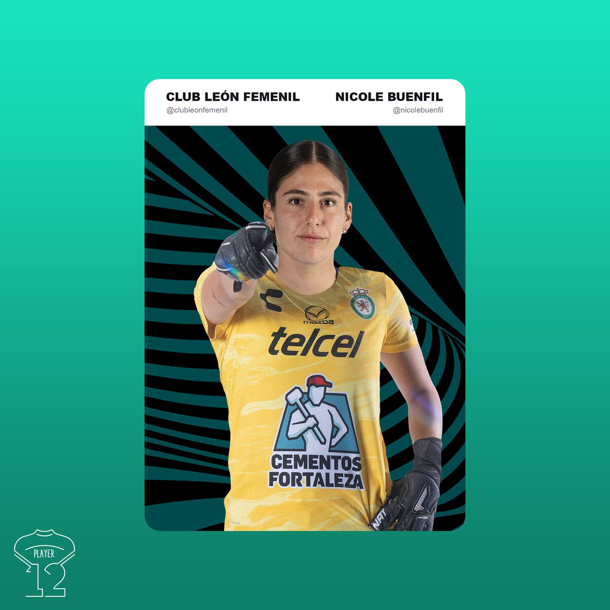 playerdocemx's tweet photo. ¡Nicole Buenfil llega a La Fiera! ⚽️🦁
Con tu seguridad y confianza, el arco del @clubleonfemenil estará más que protegido.
Sabemos de tu liderazgo y estamos segurxs de que brillarás en esta nueva etapa con La Fiera.
¡A rugir juntxs! 📷📷
#BePlayerDoce #WomenSupportingWomen https://t.co/IYzEX5w2dP