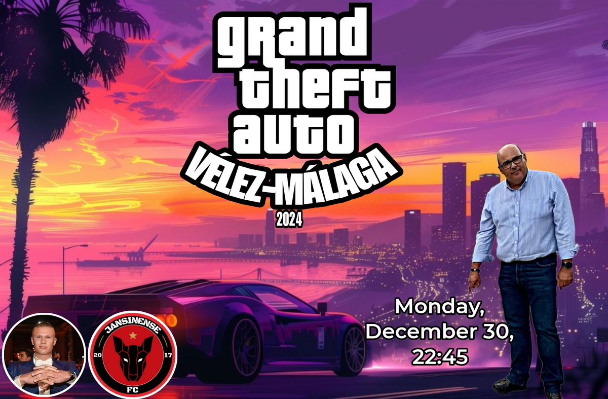 GTA VÉLEZ 2024.
Lunes, 30 de Diciembre, 22:45
FIN