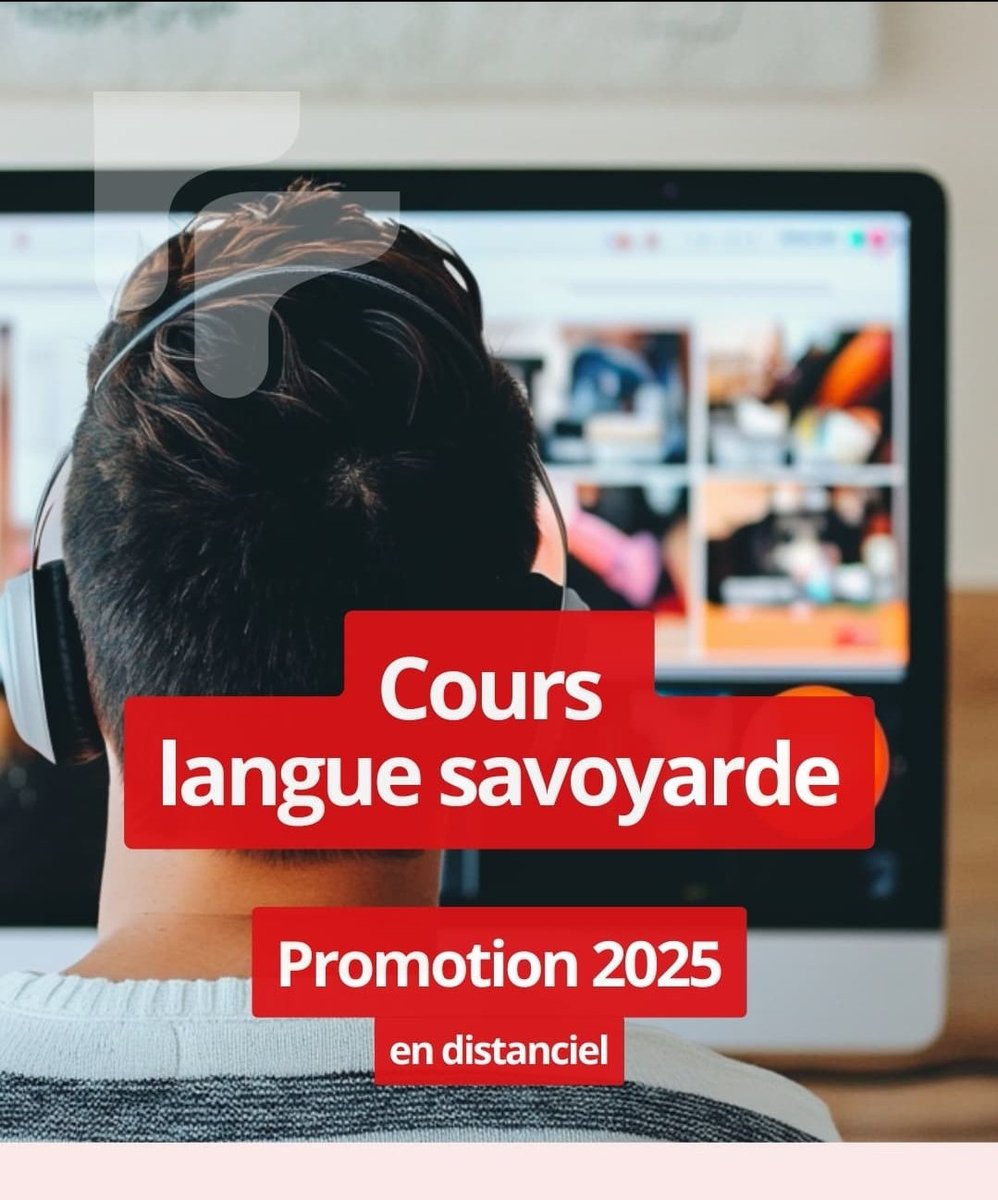 📓 L'ILS propose des cours de Savoyard en distanciel dès 2025 ! 🇩🇰

• 12 leçons et visios
• apprentissage en autonomie
• méthode inédite
• dictionnaire et adhésion à l'ILS offerts
• accès exclu à la future plateforme

Inscriptions jusqu'au 10/01 ⚠️
bio.site/langue_savoyar…