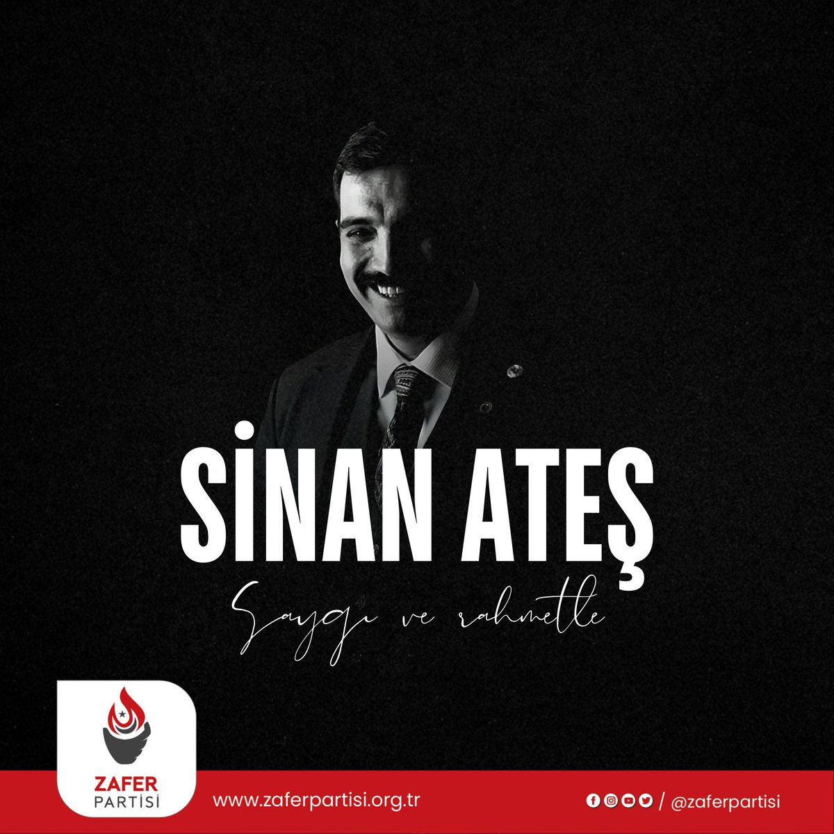 30 Aralık 2022 tarihinde Ankara’da hain bir saldırı sonucu şehit edilen Ülkü Ocakları eski Genel Başkanı Sinan Ateş’i saygı ve rahmetle anıyoruz.