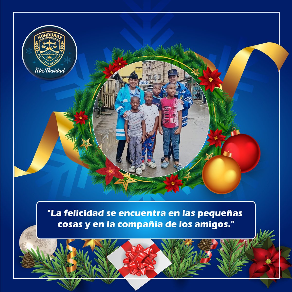 PoliciaHonduras's tweet image. 👮👮‍♀️#FelizNavidad2024 🎄