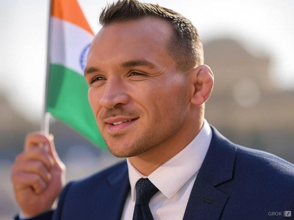 acdmma_'s tweet photo. Michael Chandler landing in India after hearing they are making a Conor McGregor fight: https://t.co/EiNUN9koCf