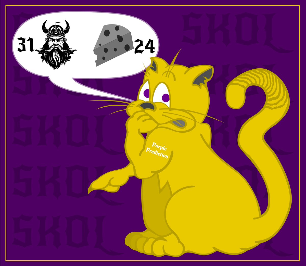 ThePurpleBizon's tweet image. (8/8) It adds up to the #PurpleTsunami and hopefully that sweeps away the wrong Green &amp;amp; Yellow!

#PurplePrediction #WhatWeLearned👨‍🏫 #Vikings #SKOL #NFL #NFLPicks
