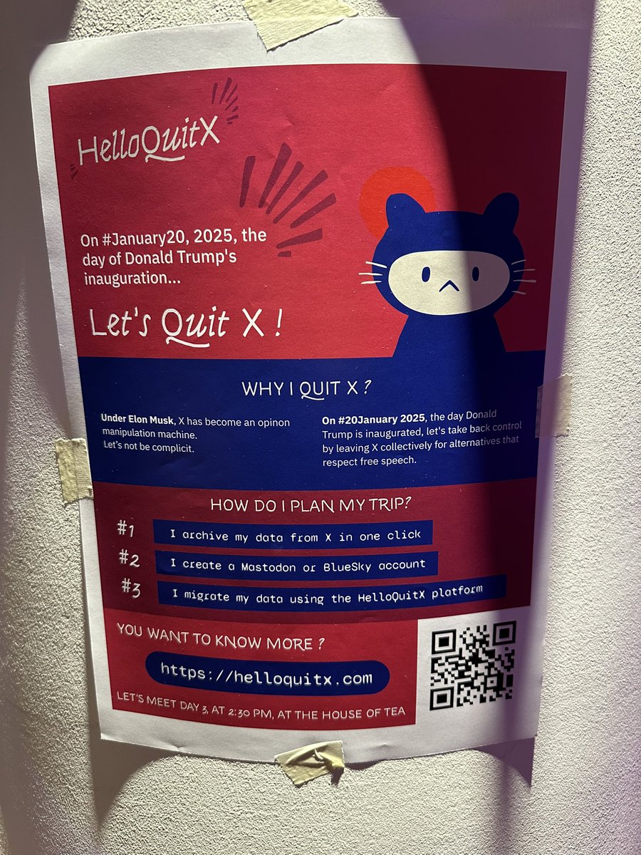 helmi's tweet image. Quit X on inauguration day. #quitx #Trump47 #38c3