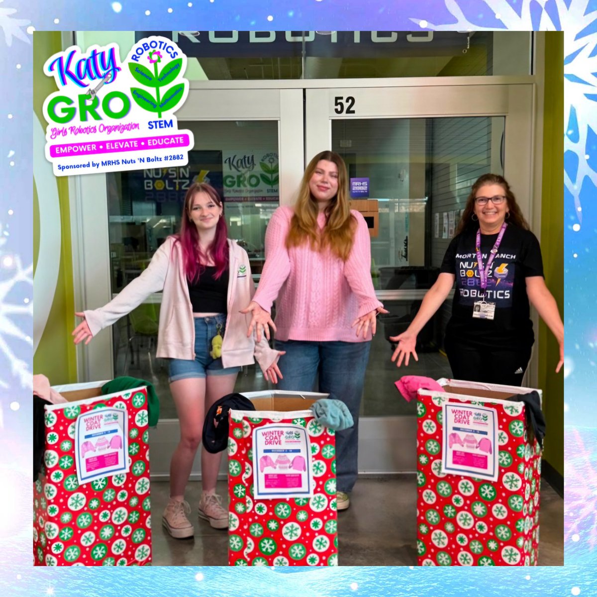 frc_2882's tweet photo. Thanks to everyone who made our @KatyGRO_FRC2882 @frc_2882 December #CoatDrive a huge success! π§₯βοΈ
We collected dozens of coats at @KatyShawCenter to help keep families warm this winter in support of #HopeImpacts #Katy. π
@FIRSTweets @MRHSMavericks
@FIRSTinTexas @katyisd https://t.co/81oyQpkvls