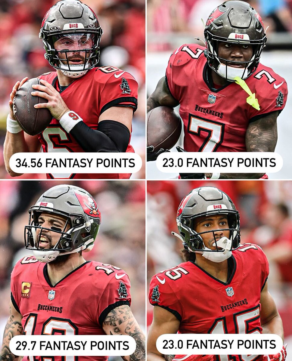 ESPNFantasy's tweet photo. WHAT A DAY FOR THE BUCS 🔥 https://t.co/TWkg6sF2Bb