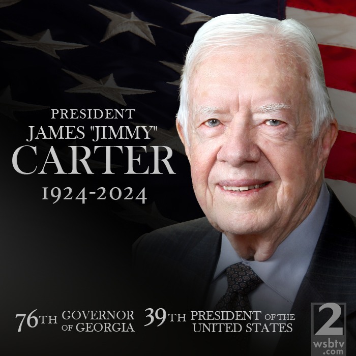 BREAKING NEWS: Former President Jimmy Carter has died. He was 100. >>> 2wsb.tv/3VZAu0H
