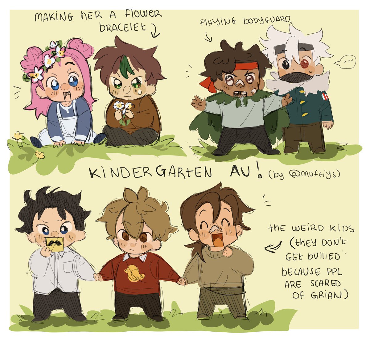 life series but they’re a kindergarten class with cleo and jimmy as their teachers! 1/2

#lifeseriesfanart