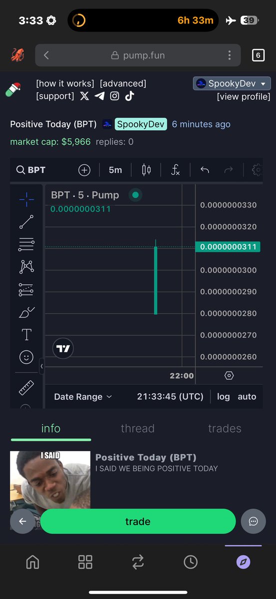 BPTonsol's tweet photo. High Volume Alert 🚨
Ticker : $BTP
CA: 67ofaxXEC5CD4N2bK27Jcbctm3TXsYHSxbPTmofvpump https://t.co/2MpglqETE5