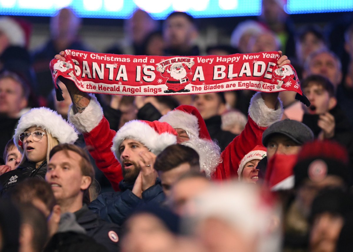 Great win and performance from the boys. Have a good Christmas blades. 
(Santa is a …) 🎅🏼❤️