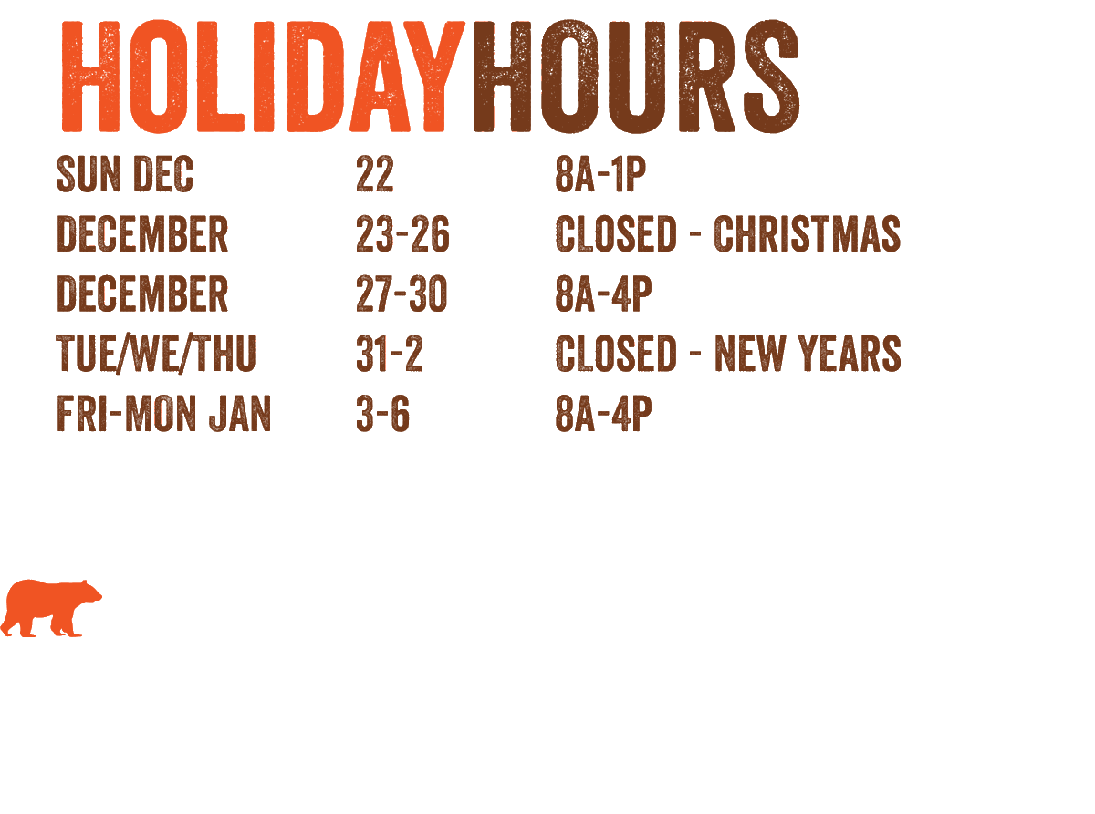BrownBearBaking's tweet photo. For your holiday planning,  we wish you and your family a wonderful Christmas and a prosperous New Year! https://t.co/aEf7b8AnzY