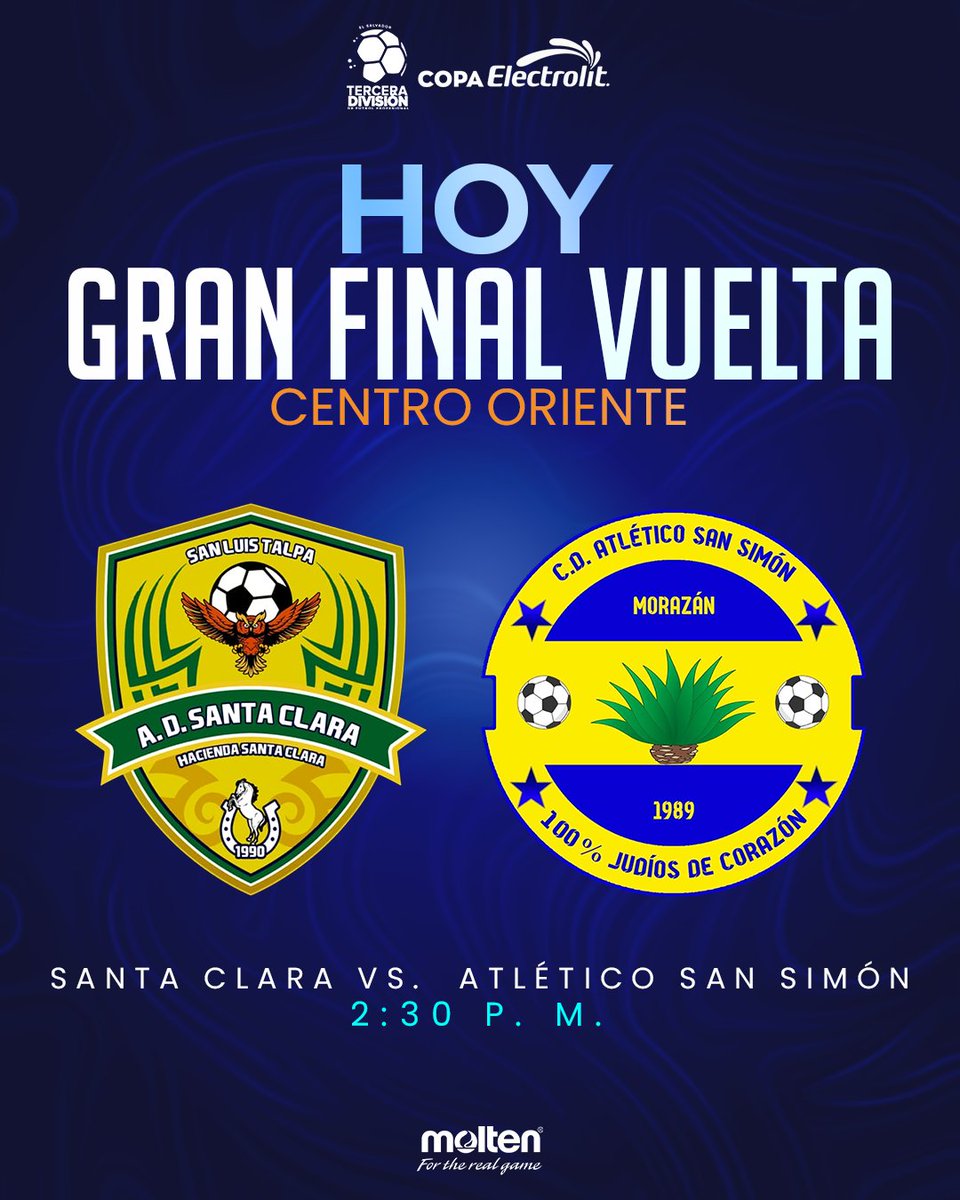 El campeón de la zona centro oriente también se definirá hoy en la tarde. Santa Clara está arriba en el global por 1-0 😱⚽🔥.

¡NO TE PIERDAS ESTE TREMENDO DUELO! 🫡