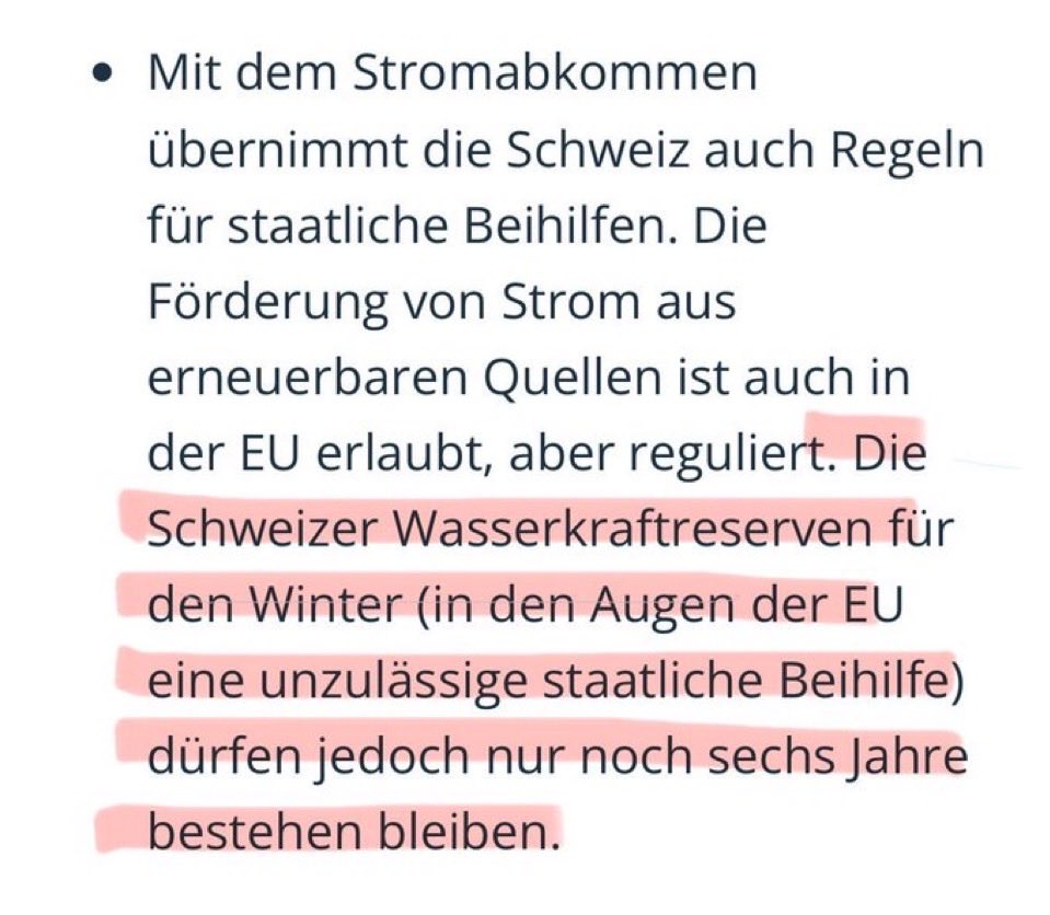 hjbertschi's tweet photo. Brüssel will mit #Rahmenabkommen 2.0 die🇨🇭zwingen, auf die Schweizer #Wasserkraftreseven nach 6 Jahren zu verzichten!

Wollen wir unsere #Stromversorgungs-Sicherheit wirklich an die EU-Kommission delegieren?

Nur #Souveränität sichert unseren #Wohlstand!

https://t.co/AyEhGQB3LR https://t.co/wOds4Sc7IM