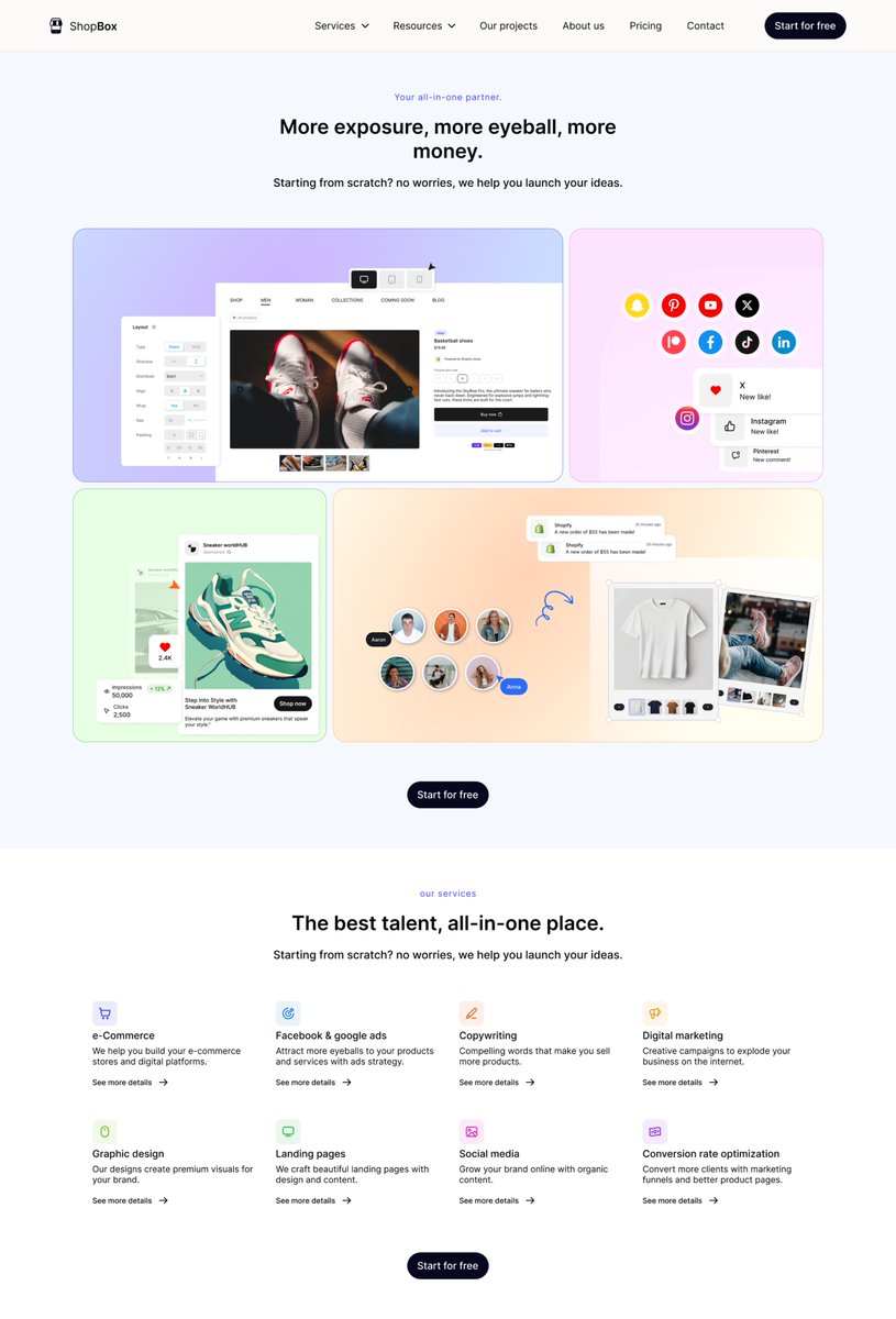 Love the colors in this section.

Do you design your own visuals?