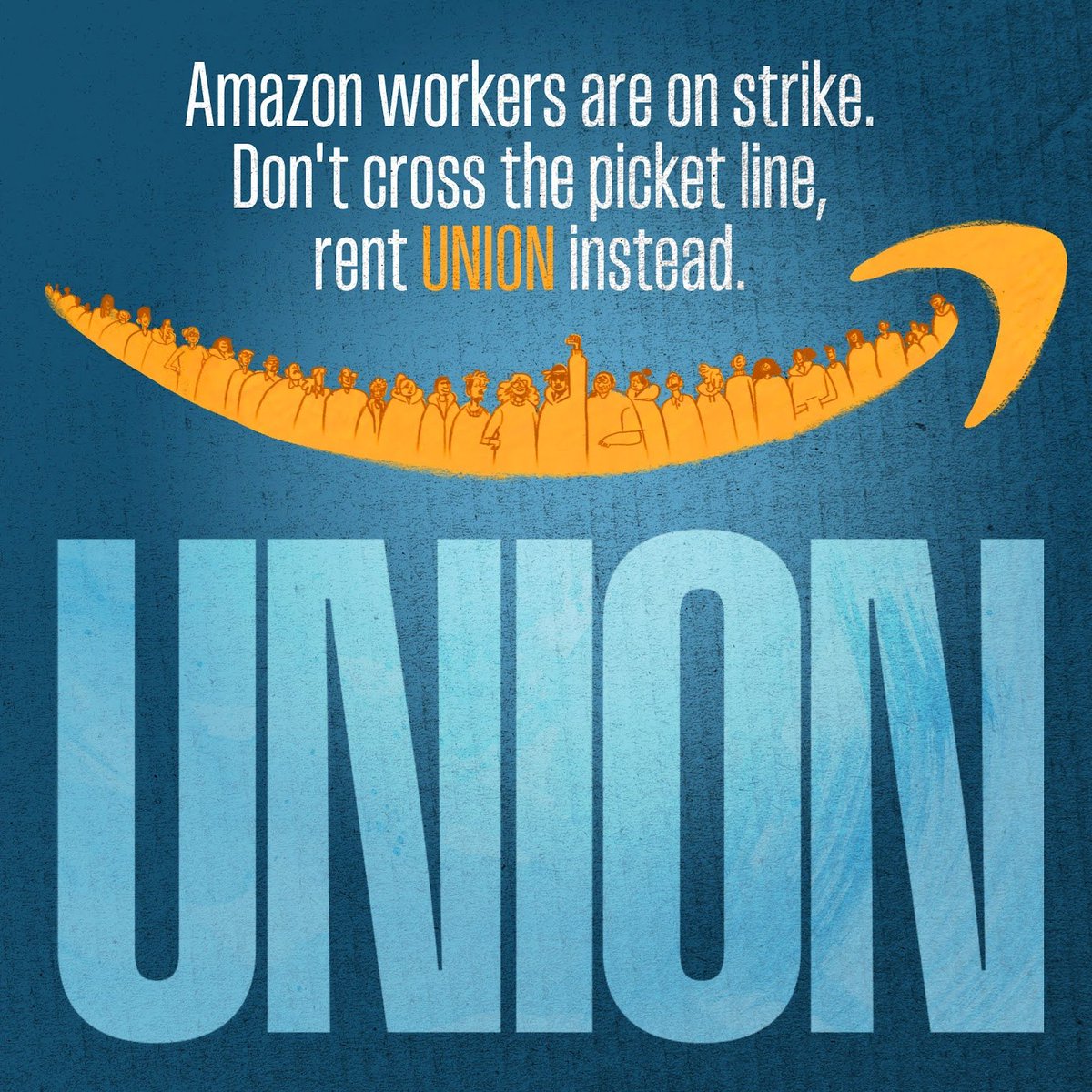 unionthefilm's tweet photo. 🪧 DON'T CROSS THE PICKET LINE 

📺 Rent UNION instead! Watch now at https://t.co/ebllypI9SM. 

✊ Rental proceeds will be donated to the @amazonlabor Solidarity Fund! https://t.co/0HHKXNSQDj