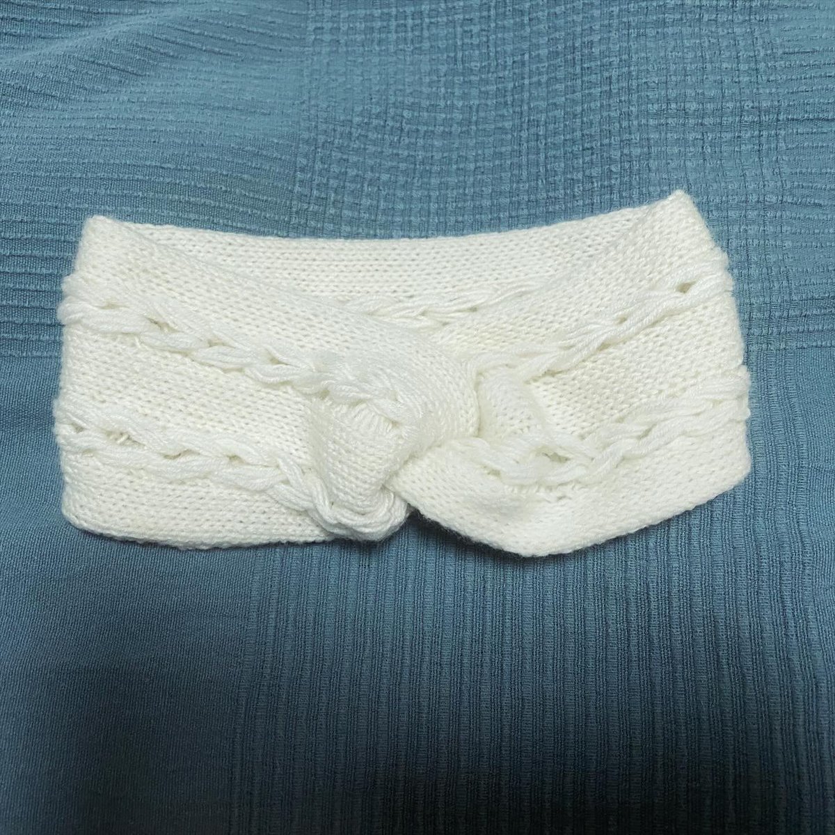 nora_graver's tweet photo. @DrPansyP The hand warmers were my first, then the headwarmer (both knitted flat). 
I’m pretty proud of myself! https://t.co/S2lBoy0EaU