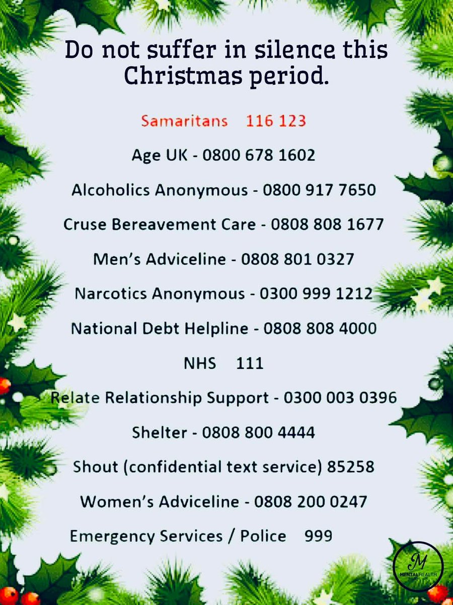 Christmas isn't full of joy for everyone.

Reach out if you need to