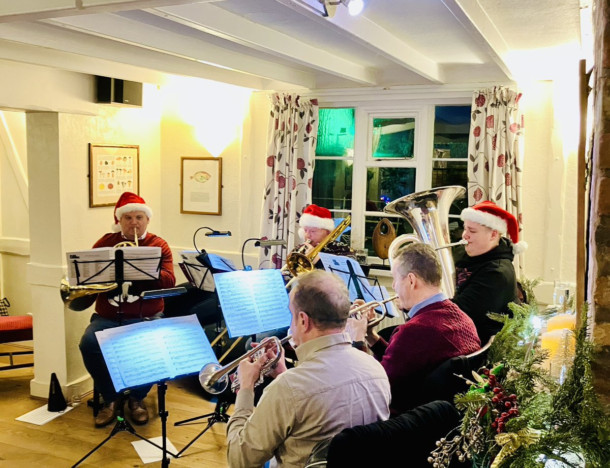 🎄 Our Brass Quintet is playing a Relaxed Concert at The Bear And Ragged Staff Inn in Bransford.