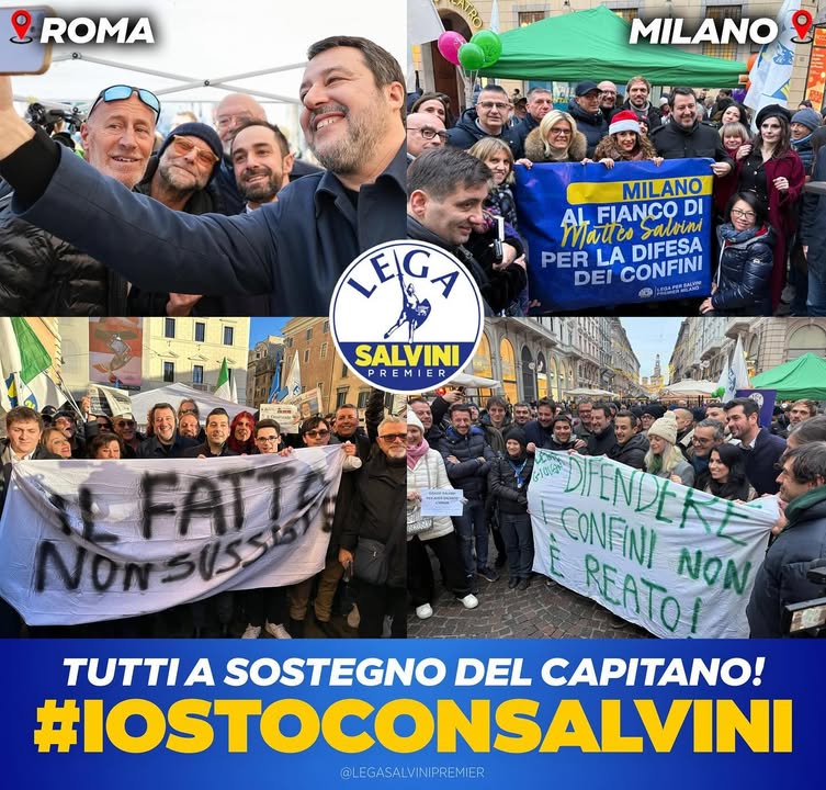 LegaSalvini's tweet photo. 💙 Tutti a sostegno del Capitano! 
#iostoconSalvini https://t.co/GyuHRNNdXx