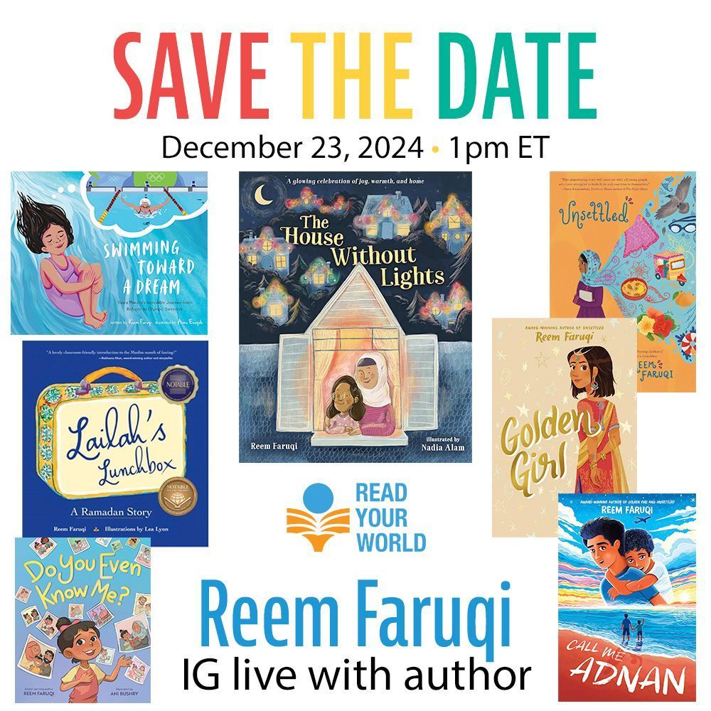 Don't miss our IG live with <a href="/ReemFaruqi/">Reem Faruqi - On Mat Leave; Please Read My Books!</a> , Monday, 12/23/24, 1 pm ET! The House Without Lights is a heartwarming story of a house who misses being decorated for the winter holidays . . . but is delighted to be lit up for Eid instead. 
buff.ly/3DmQQW5
#ReadYourWorld #kidlit