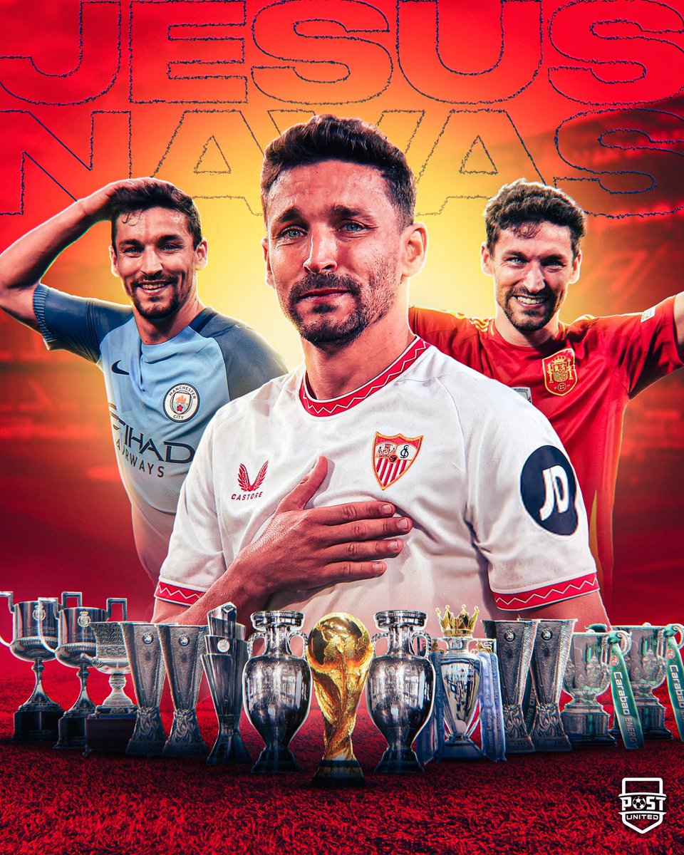 👏🏻 ¡SE RETIRA UNA LEYENDA DEL SEVILLA FC Y DEL FÚTBOL ESPAÑOL!

1 Mundial
2 Eurocopas 
1 Nations League
4 Europa League
2 Supercopas de España
2 Copas del Rey
1 Supercopa de Europa
1 Premier League
2 Copas de Inglaterra

❤️ ETERNO