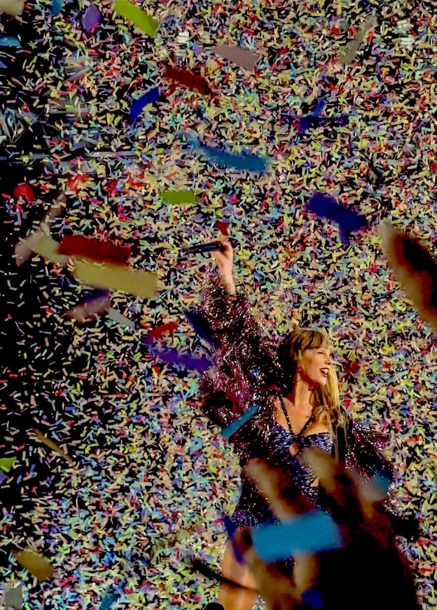 marleyharper's tweet photo. eras tour confetti pictures you will always be famous https://t.co/0G9vlIdIrQ