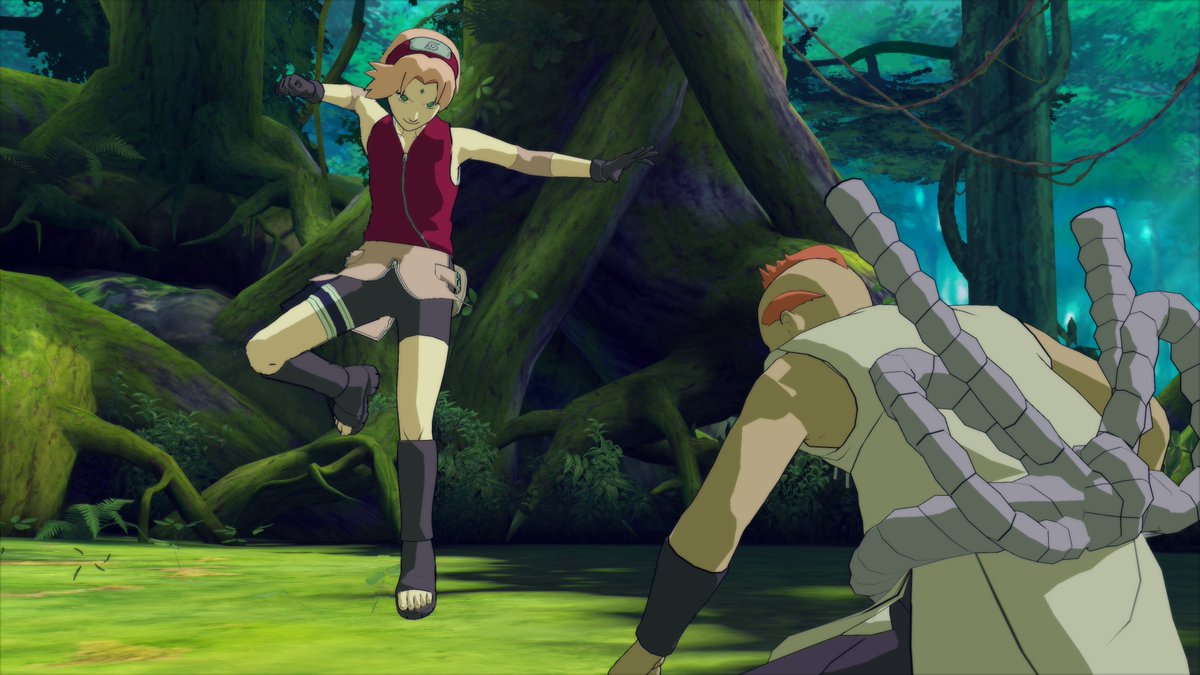 xiaosakury's tweet photo. While doing patrol on the outskirts of the village, Sakura encountered Jirobo, who should have already been dead. She charges ahead, believing that she could easily defeat him. However, Jirobo catches her strike and throws her.

#リョナ
#春野サクラ https://t.co/q2Zzie0Q0I