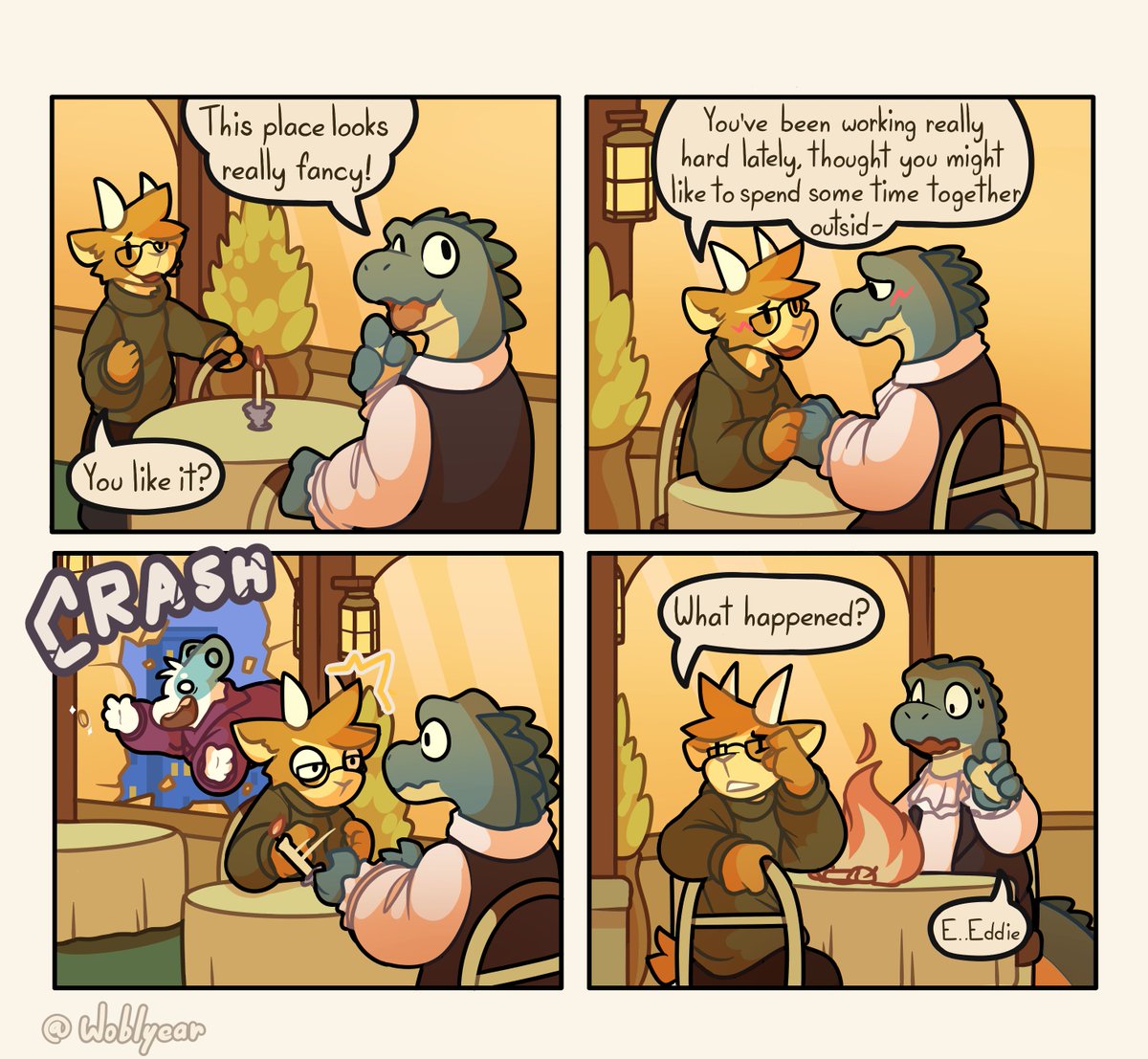 woblyear's tweet photo. Fan comic of #DuncanAndEddie In @doginacafe's new film Ring Race!!! It's super cute check it out!!

Thought it would be cute to show their perspective of this wreck https://t.co/zaTSLuU3EF