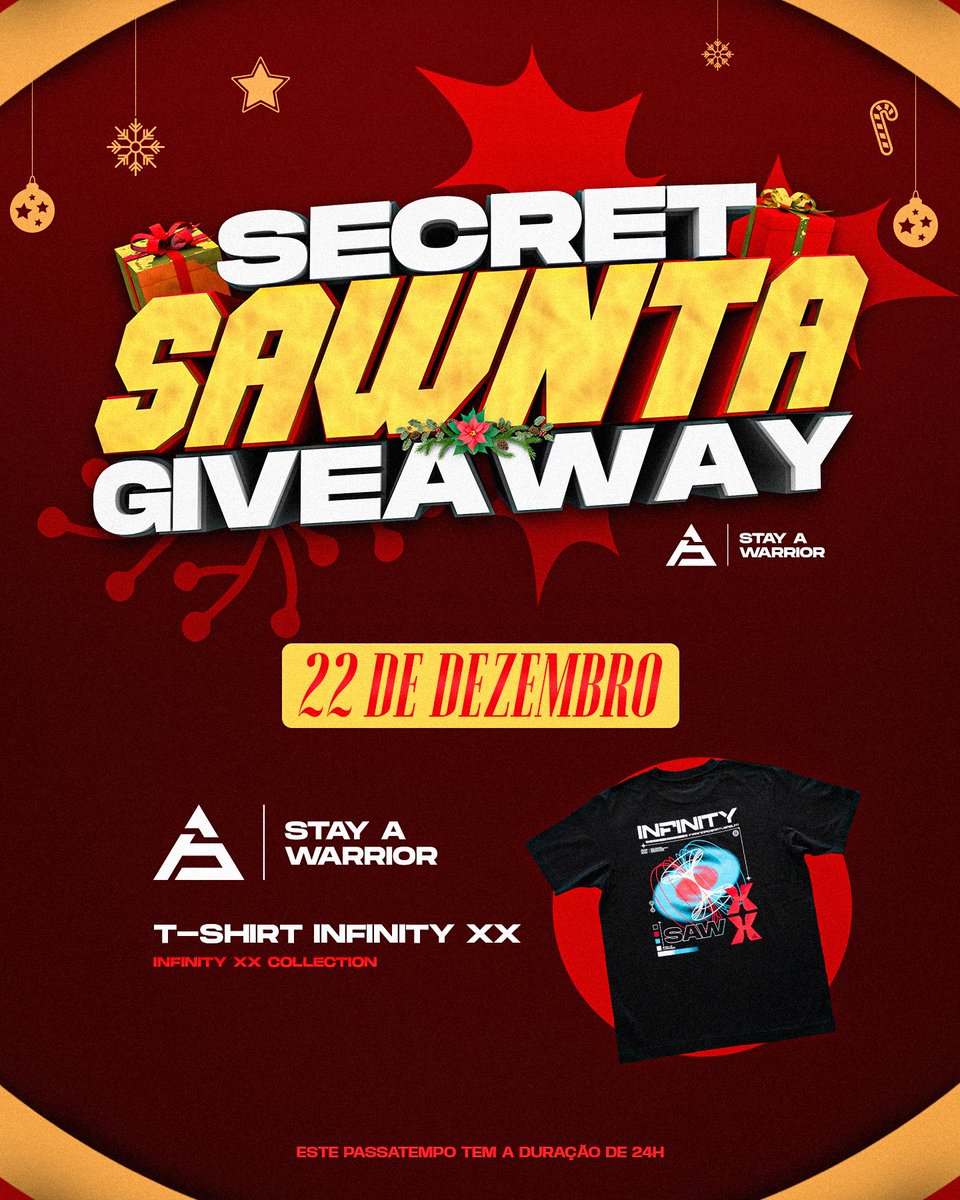 Uma T-shirt da nova coleção? De borla? 🥺

👉 Follow <a href="/sawggofficial/">SAW</a> 
👉 Like &amp; Repost

Participa nas próximas 24 horas!