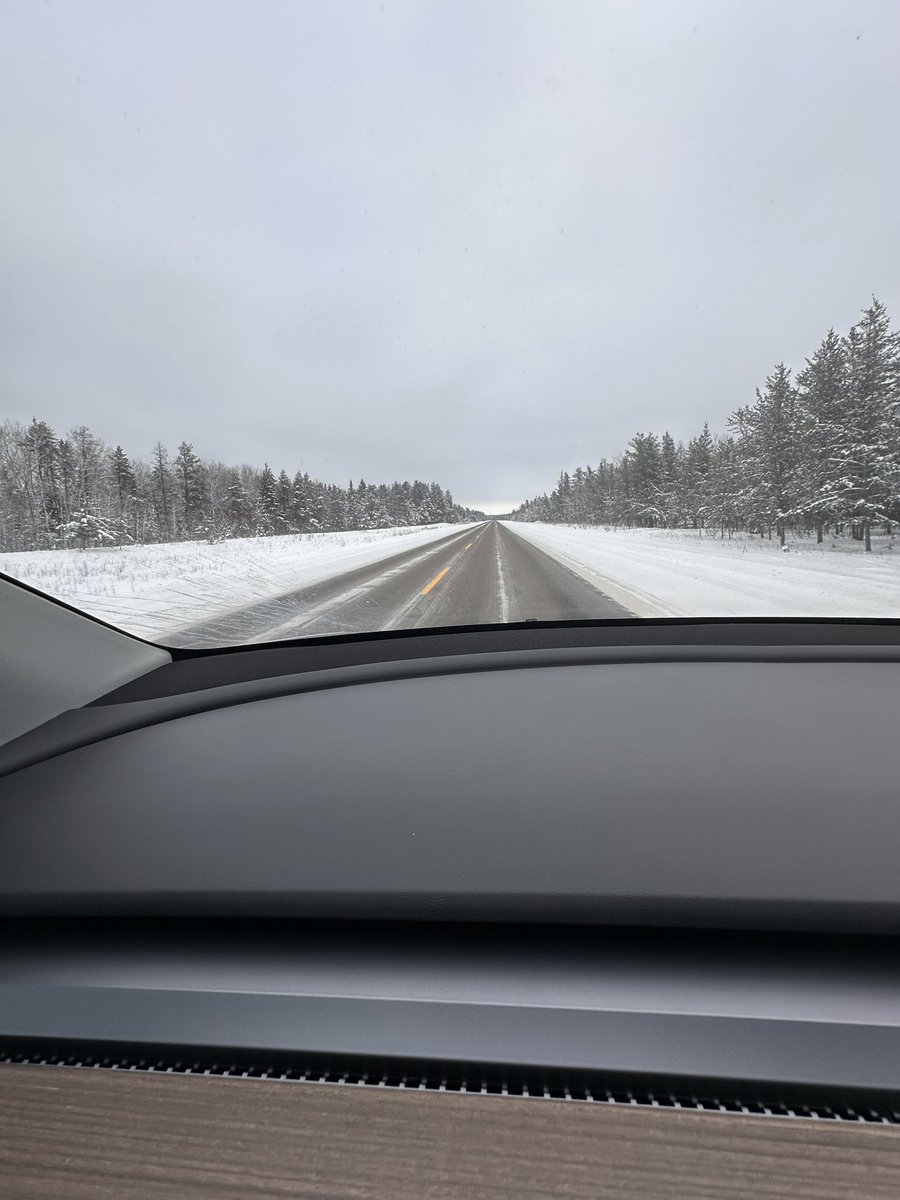 Just finished first drive with v13.2.2 on a 24’ MYP - AI4 in MB Canada. 95% highway partial snow covered rd with snow and ice tires installed, I would rate the ride about a 6 out of 10. I firmly believe that until a snow speed profile is established (earlier breaking, reduced