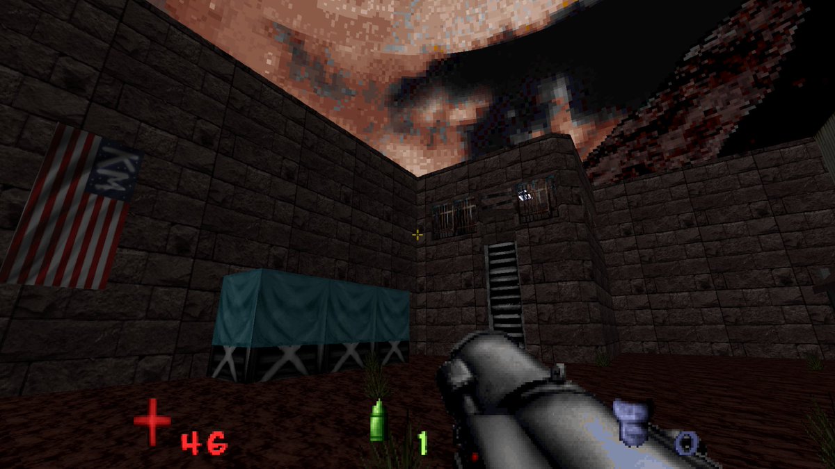 KaminariMark's tweet image. Here they are, some new images from No Fear!
King Manhattan&apos;s mutant base.
The new level I&apos;m developing. #gzdoom #zdoom #buildengine #indiedev #IndieGameDev #leveldesign #indiegame #indiegames #boomershooter #indiefps #pixelart