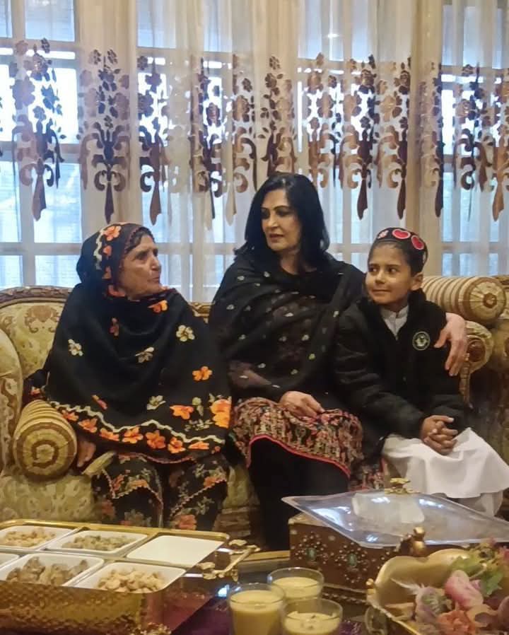تر افغاني احساس مو ځار شم 
نن د پښتو ژبي نامتو سندرغاړي نغمه ښاپیرۍ د ملي شهید ګیله من وزیر د کورنۍ سره په پیښور کي وليدل واقعي هم نغمه د افغان وطن یوه پیاوړي میرمن ده چي پدا سخت او غمجن وخت کي یی د شهید ګیله من وزیر د بچیانو او کورنۍ سره ډیره زیاته مرسته وکړه