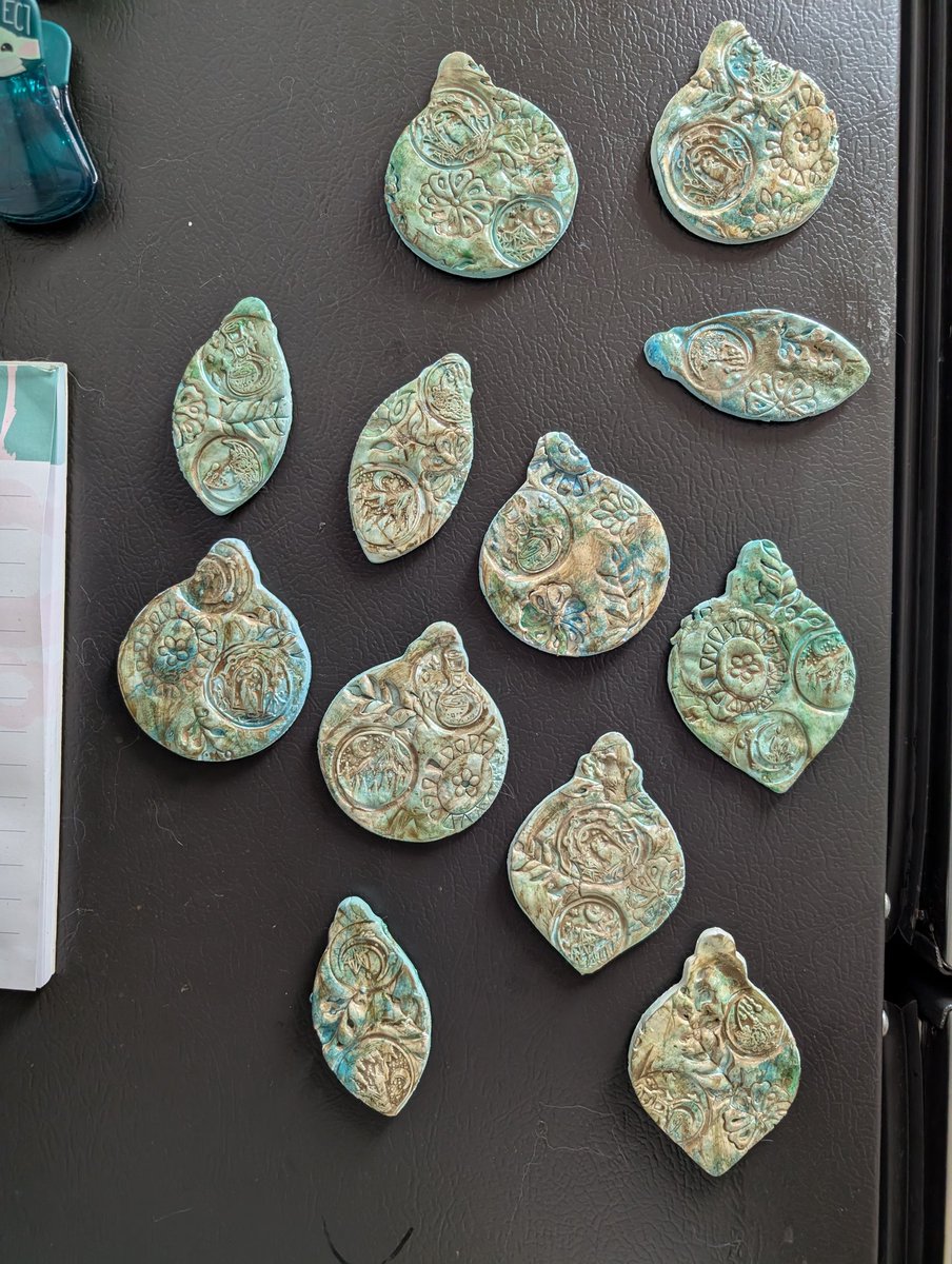 AFloback's tweet photo. This year, I decided to make some *rougher than others* clay ornament shaped magnets infused with some Antarctic sediment from my last cruise! 🥳🇦🇶 https://t.co/WfCt65X8cK