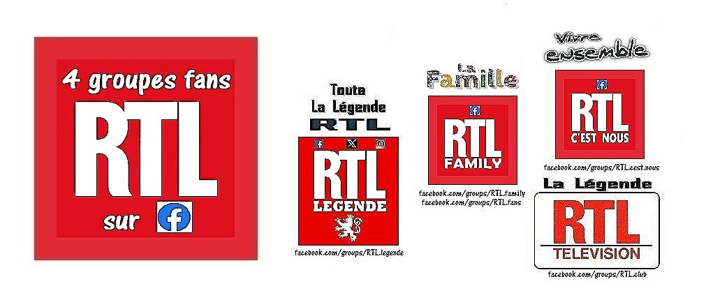 RTLlegende's tweet photo. Retrouvez tout RTL sur Facebook  à travers 4 groupes :
 
■Toute La Légende RTL  •https://t.co/Za9LY13dlM
■Vivrensemble
•https://t.co/rJ8TGp2P2g
■La Famille RTL 
https://t.co/1GOnxpadEQ    
■Toute La Légende RTL Télévision  •https://t.co/rTwYjAW1P3 https://t.co/O1CLarlWug
