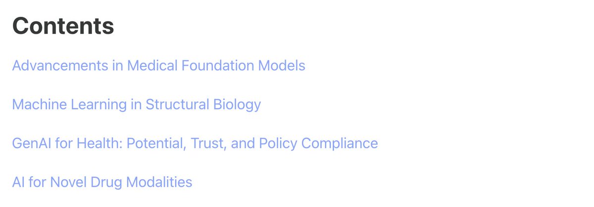 Last week, <a href="/RehaMathur/">Reha Mathur</a>, <a href="/bauer_lesavage/">Bauer LeSavage</a>, and I attended several ML + Biology workshops at #neurips2024. 

We've compiled our workshop notes as a community resource.

Enjoy!

tinyurl.com/3esnu2fw