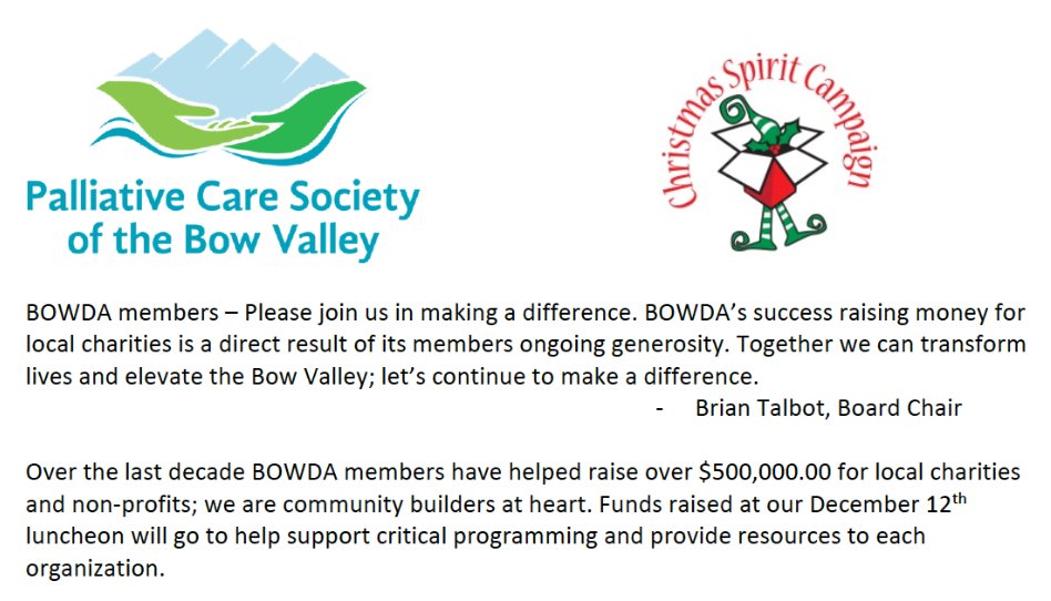BOWDACANMORE's tweet image. There is still time to help contribute to our collective total and make a difference in local resident's lives.

Learn more/donate today!
bowda.ca/giving-back

We are #CommunityBuilders.

#Canmore #Banff #MDBighorn #BowValley #Alberta #Builders #Developers #Construction