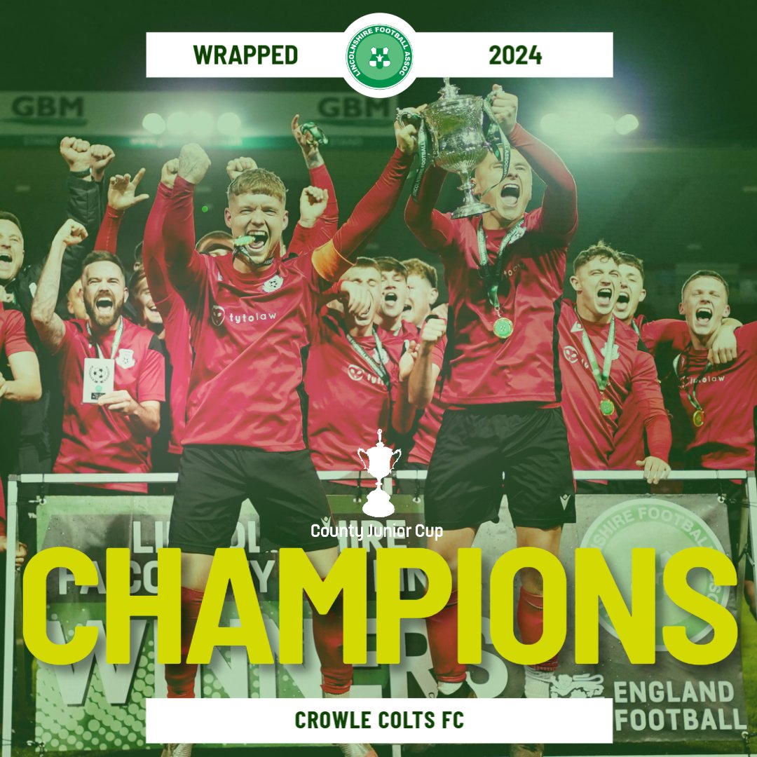 LincolnshireFA's tweet photo. 🏆 2024 Wrapped: Crowle Colts Crowned County Junior Cup Champions! 🎉

This year, Crowle Colts etched their name in history, claiming victory in the prestigious County Junior Cup! ⚽🏅

Their incredible journey showcased teamwork, determination, and passion, culminating in a hard-fought final that brought the trophy to Crowle 🙌

A huge congratulations to the players, coaches, and everyone behind the scenes who made this achievement possible. You’ve done your club proud! 👏