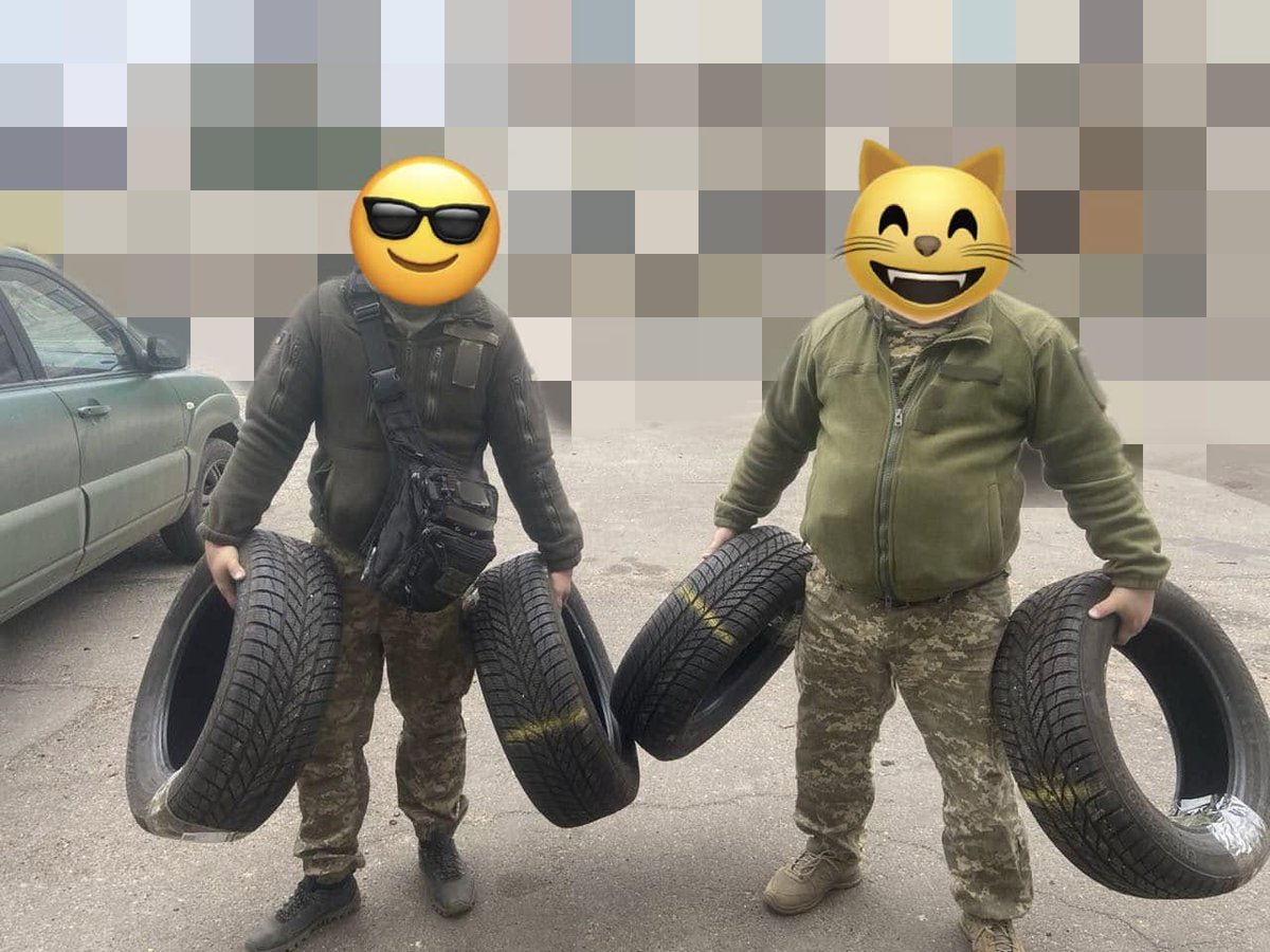 zampotech_ua's tweet photo. The situation at the front is very difficult. The entire country is helping! For example, Ukrainians are donating tires🩵💛 to our troops for free! We are very grateful to everyone who supports the AFU #zampotech #StandWithUkraine https://t.co/b4TjH315ck