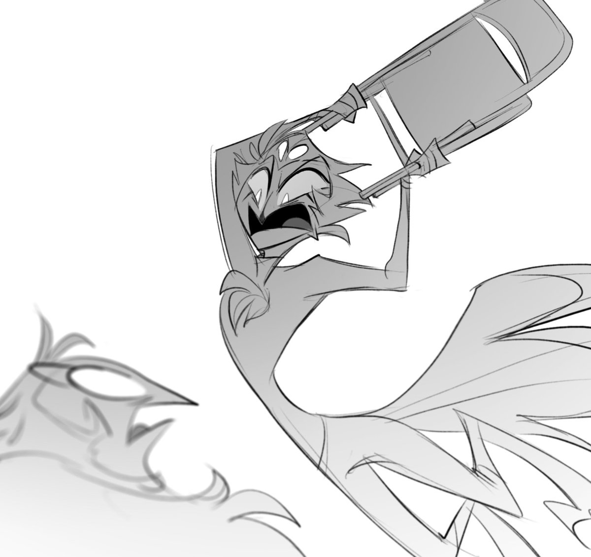 SatorRotas's tweet image. and Stolas brings out the steel chair!

#HelluvaBoss