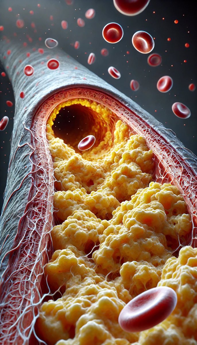 zizelle_'s tweet photo. HOW TO REVERSE THE BUILDUP OF CHOLESTEROL 

Your arteries are like highways, transporting blood to every corner of the body.

But imagine those highways slowly clogging with traffic, threatening to grind life force to a halt.

That’s what cholesterol buildup does.

How do you reverse this?