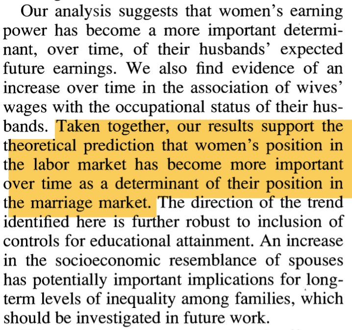 MackenMurphy's tweet photo. It's a common meme that women focusing on their career prospects somehow damages their marital prospects.

And yet more successful women obtain more successful men.

Stated vs. revealed preferences. Men may say they don't care about a woman's career, but watch what men do. https://t.co/c5uCJuXPSr