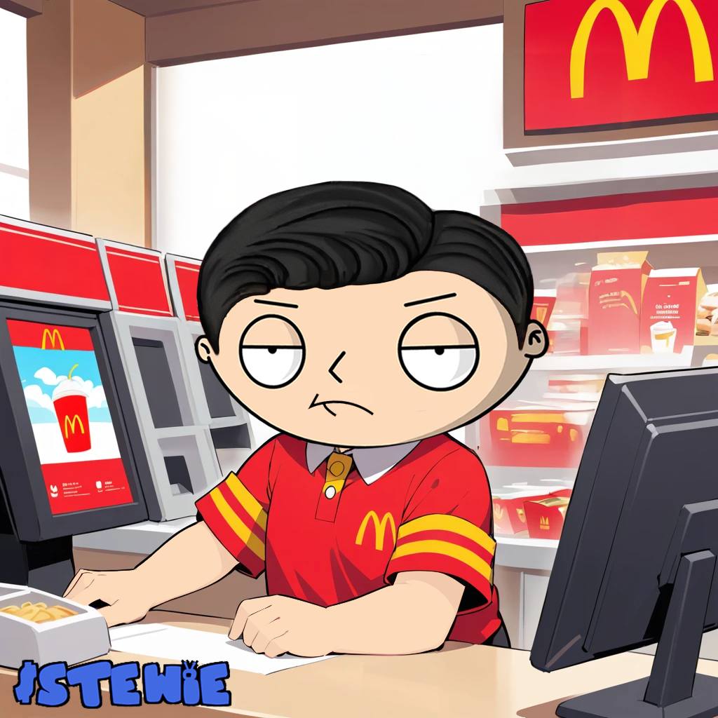 stewie_onsol's tweet photo. 🎄🎅 Stewie's got a new gig this holiday season—serving fries and festive vibes! 🍟✨ Join the Stewie crypto meme craze this Christmas and unwrap some fun on Solana! 🚀🎁 #StewieCrypto #SolanaSeason #MemeMagic https://t.co/sNWpiC0siP