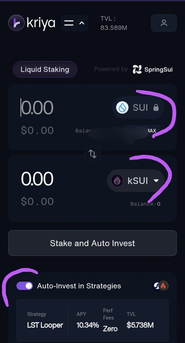 blockchainkogi's tweet photo. ensure to customize your referral link and drop in comments so others can use 👌

➡️ After Minting click on the menu and go to Ksui, proceed to convert your Sui to Ksui, this automatically adds LP for you.

MAKE SURE THE AUTO INVEST BUTTON IS ON! https://t.co/fCoQlyEAK1