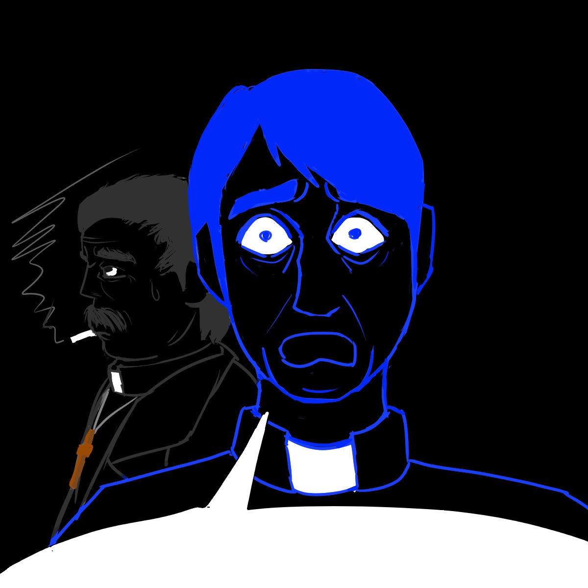 LCL_Cultist's tweet photo. twitter schedules messed up my qrt
@Airdorf 
#faiththeunholytrinity
Anyways saw this michael looking thing https://t.co/3puV7RClfO