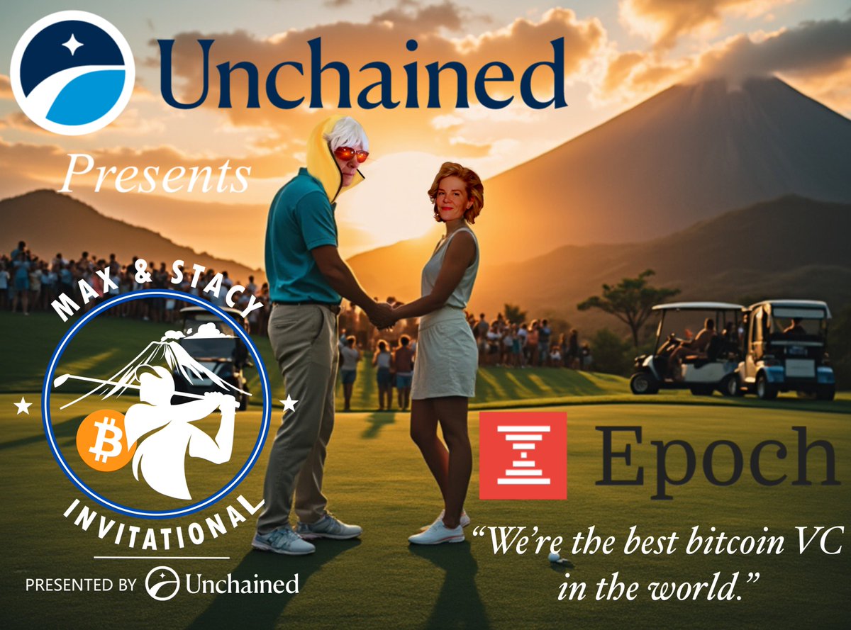 Max & Stacy Invitational (@maxandstacygolf) on Twitter photo Thank you to our sponsor <a href="/epochvc_/">EPOCH</a>  - The best Bitcoin VC in the world!  Check them out here: epochvc.io
The Max & Stacy Invitational 2025 is presented by <a href="/unchainedcom/">Unchained</a> Thank you to our sponsor <a href="/epochvc_/">EPOCH</a>  - The best Bitcoin VC in the world!  Check them out here: epochvc.io
The Max & Stacy Invitational 2025 is presented by <a href="/unchainedcom/">Unchained</a>