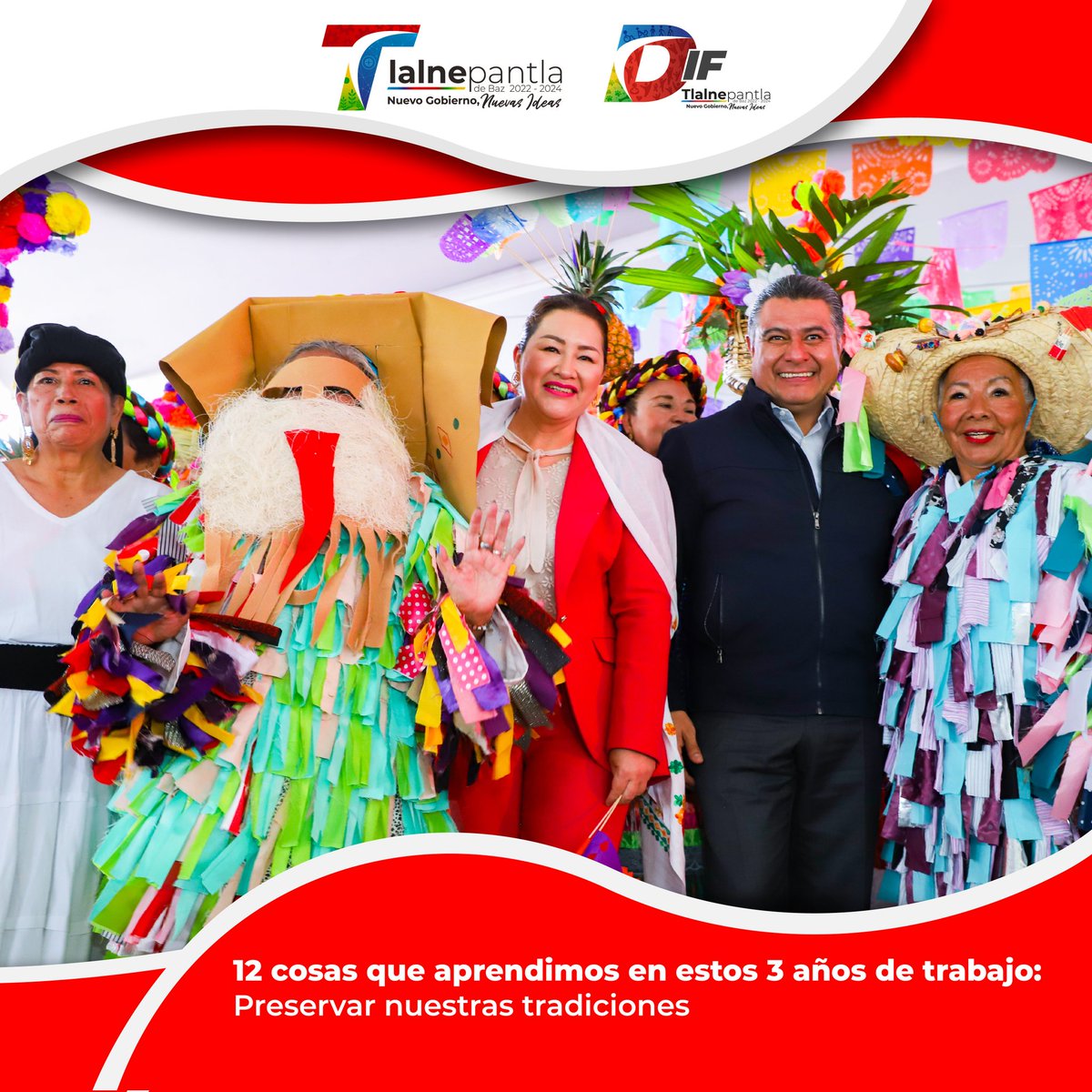 En el DIF Tlalnepantla, promovimos actividades para preservar nuestras ricas tradiciones con eventos como la Guelaguetza y el Día de Muertos, cultivando nuestras costumbres y reforzando nuestra identidad.