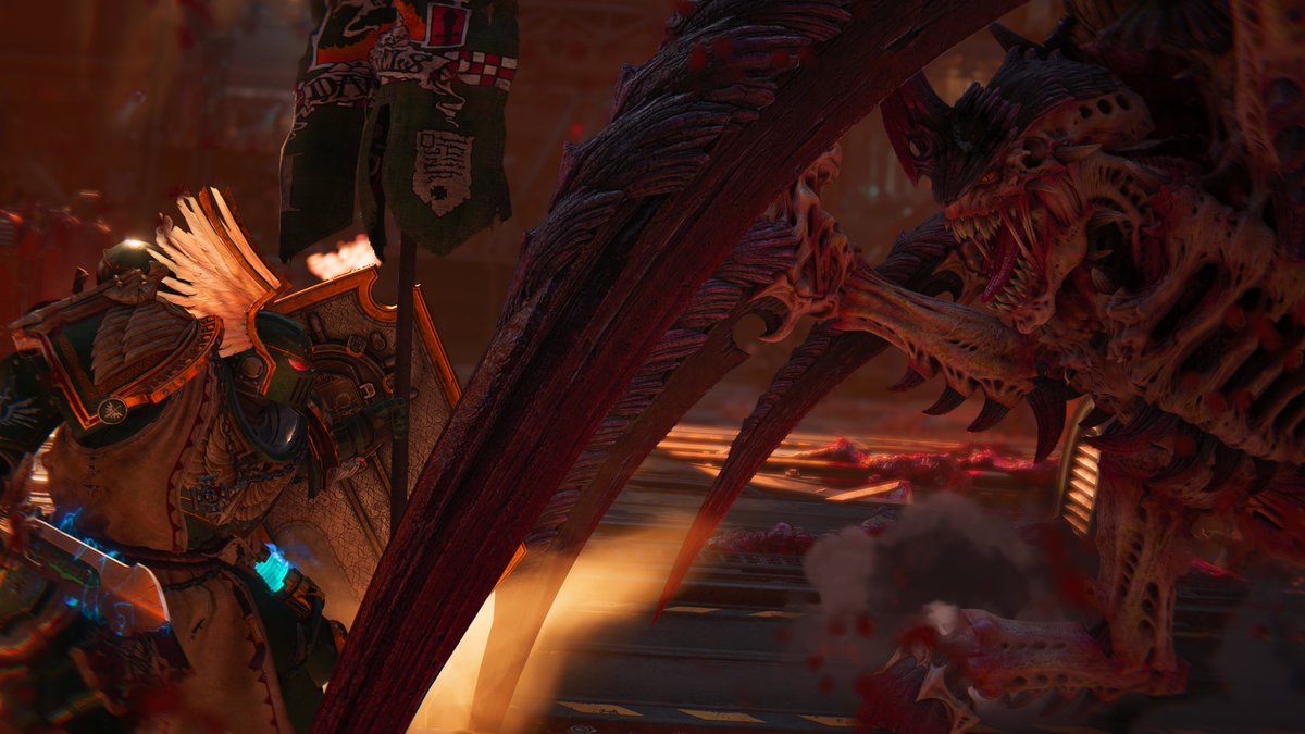 Dust061's tweet photo. Playing around with #SpaceMarine2 photo mode
#darkangels
#ThePhotoMode #PhotoModeOn https://t.co/YVcsCA3DKb