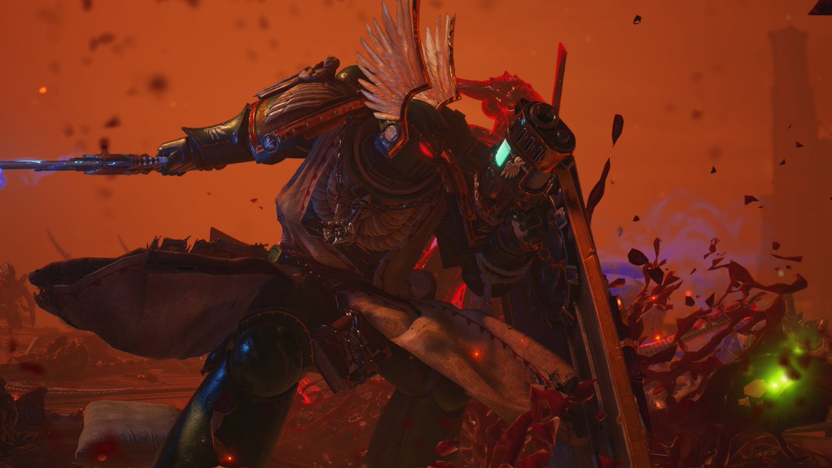 Dust061's tweet photo. Playing around with #SpaceMarine2 photo mode
#darkangels
#ThePhotoMode #PhotoModeOn https://t.co/YVcsCA3DKb